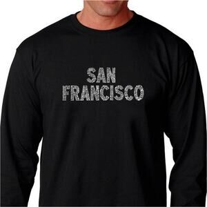 L.A. Pop Art NWT San Francisco print long sleeve graphic t-shirt men's size‎ L